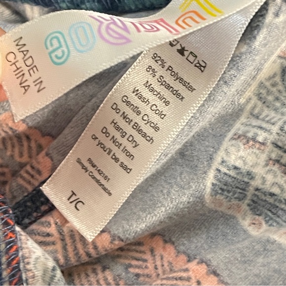 3/$15 LULA ROE Boho Elephants Leggings, TC - Picture 7 of 8